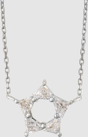 Little Ones Paris Collier Star Or Blanc Diamants