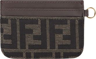 Fendi Card Case FF Jacquard - Accessories - Mujer - Marr&oacute;n - ONE SIZE