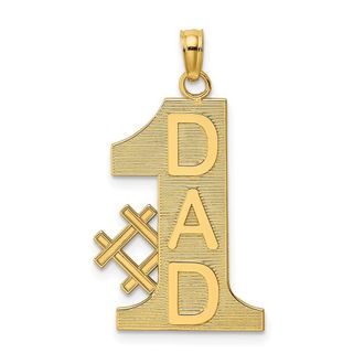 Diamond2Deal 14k Yellow Gold 1 DAD Charm