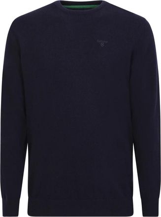 Barbour Blauwe Gebreide Trui Pullover Stijlvol Comfortabel - Heren - Ronde hals truien - Blauw - L - Katoen - Truien & Vesten