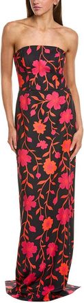 Rene Ruiz Strapless Column Gown