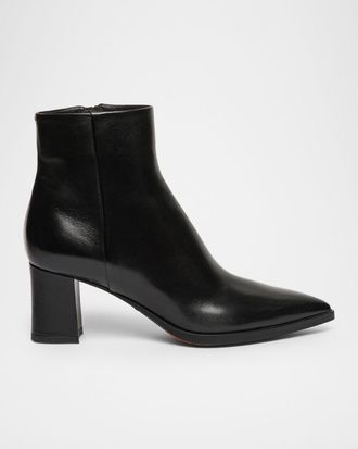 Santoni 65mm Estel Leather Ankle Boots