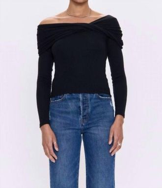 Pistola Denim Lyra Top In Noir