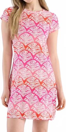 Hatley T-Shirt Mini Dress In Rainbow Cabana
