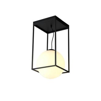 Netlighting Desigual Large Tall Semi Flush 1 Light E27 Matt Black