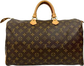 Louis Vuitton Brown Leather Pvc Boston Bag (Pre-Owned)