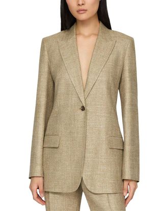 Lafayette 148 New York Peak Lapel Straight Blazer