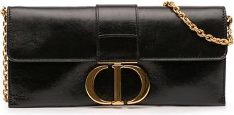 Dior Pre-owned Dior Leather Montaigne 30 Clutch with Chain 09-BO-0179