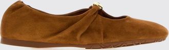 Loewe Ballerine Pebble in pelle ovina scamosciata con design drappeggiato