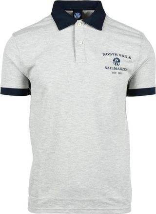 North Sails Polo Shirt - Heren - Polos - Grijs - 2XL - Katoen - Tops