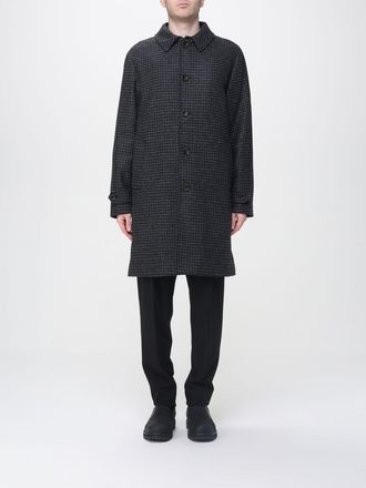 Aspesi Cappotto Pascal pied de poule in lana Aspesi