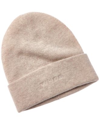 Vince Fine Rib Double Layer Cuff Knit Hat