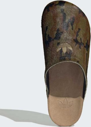 adidas Originals Adimule slides con stampa mimetica kaki-Nero