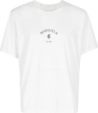 Maison Margiela Tshirt - Heren - T-shirts - Wit - M - Tops