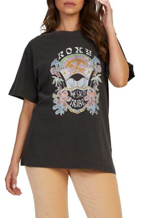 Roxy To the Sun Graphic T-Shirt in Anthracite at Nordstrom, Size Medium