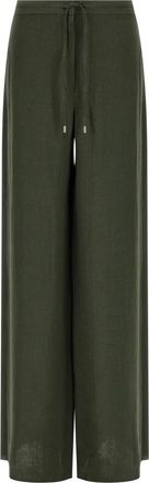 Max Mara Broeken, Dames, Groen, L, Leer, Mst Pelota Broeken