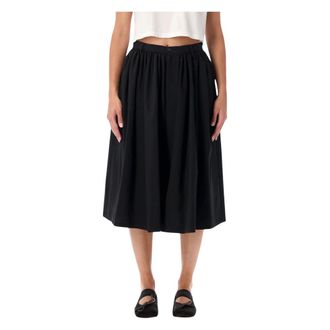 Maison Margiela Dames, Broeken, Zwart, Maat: M Wol