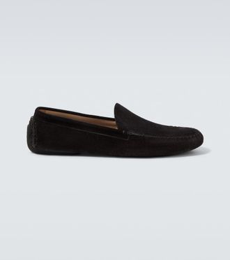 The Row Zapatos slip-on New Lucca de ante