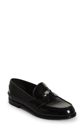 Christian Louboutin Penny Loafer in Black at Nordstrom, Size 5.5Us