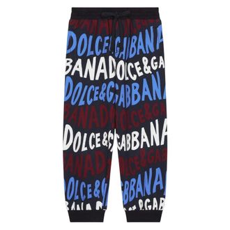 Dolce & Gabbana Logo Joggers in Multicolour - male - Dolce & Gabbana - Sweatpants - Multicolor - 2 Y - Kids