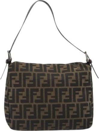 Fendi Pre-owned Vintage Schoudertas - Dames - Vintage Schoudertas - Bruin - ONE Size - Leer - Vintage