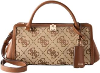 Guess Tassen, Dames, Beige, ONE Size, Audrey Logo Small Satchel