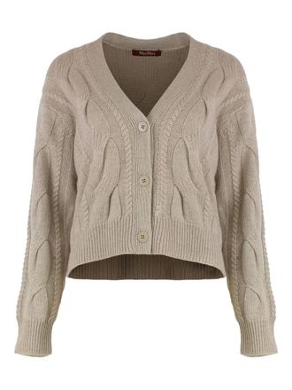 Max Mara Aladino vest met knopen - Beige
