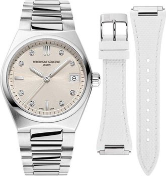 Frederique Constant Frédérique Highlife WoMens Silver Watch FC-240BGD2NH6B Stainless Steel - One Size