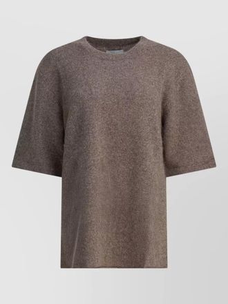 Loulou Studio relaxed knit top round neck design