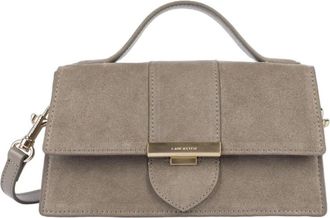 Lancaster Su&egrave;de Ily Flap Bag - Dames - Tassen - Grijs - Maat: ONE Size Su&egrave;de