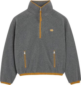 Ami Grey Half Zip Sweatshirt