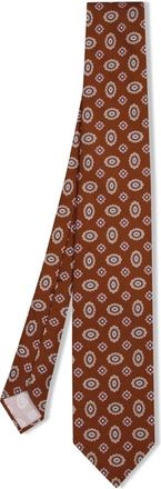 Lardini Stropdas - Heren - Stropdassen - Bruin - ONE Size - Accessoires