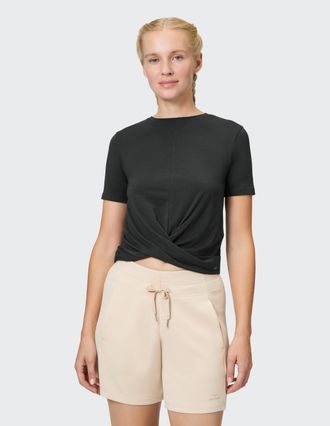 Venice Beach T-Shirt VENICE BEACH T-SHIRT DARLEEN, Damen, Gr. XL (44), grau (anthrazit), Obermaterial: 47% Baumwolle, 47% Modal, 6% Elasthan, Shirts T-Shirt