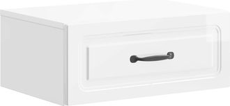 vidaXL Mesita De Noche De Pared Brillante 49 X 34,5 X 20 Cm Vidaxl