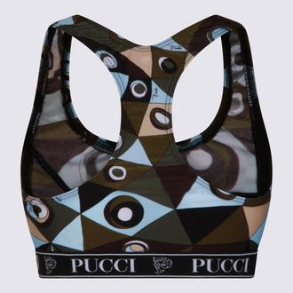 Emilio Pucci Womens Top Khaki Blue _pa Ea