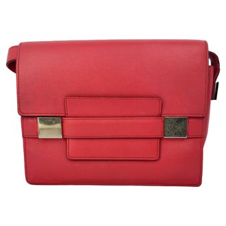 Delvaux Delvaux Mini Madame Crossbodytas in rood leer
