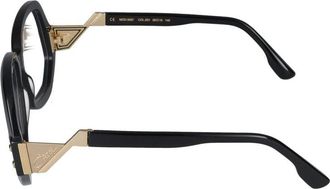 Cazal 5007 Black Plastic Oversized Eyeglasses - Black