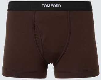Tom Ford Logo cotton-blend boxer briefs
