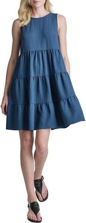 DKNY Commuter Sleeveless Swing Minidress in Indigo at Nordstrom Rack, Size 16