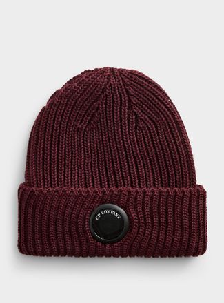 C.P. Company Mens Signature lens cuffed Tuque Hat