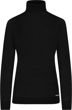 Kiton High Neck Trui - Dames - Coltruien - Zwart - 2XS - Truien & Vesten