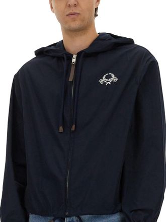 Moschino Nylon Blend Jacket - Blue