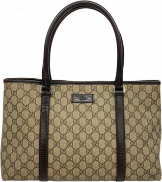 Gucci Brown Pvc Tote Bag (Pre-Owned)