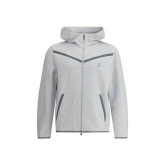 Brunello Cucinelli Gray Cotton Mens Sweatshirt