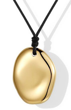 Mantra Touchstone Necklace in Yellow Gold at Nordstrom