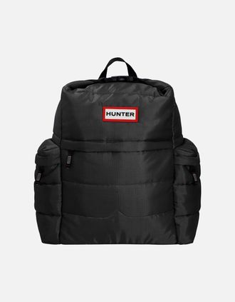 Hunter Croy Puffer Ripstop Backpack Polyester Unisex Adults Black Backpack - One Size