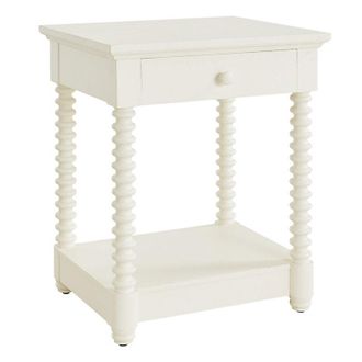 Ballard Designs Savoy 1-Drawer Nightstand - White - Ballard Designs