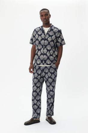 Matinique Korte mouwen shirt Regular fit navy blue