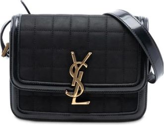 Saint Laurent Pre-owned Cross Body Bags, female, Black, Size: ONE SIZE Pre-owned Leather Shoulder Bag