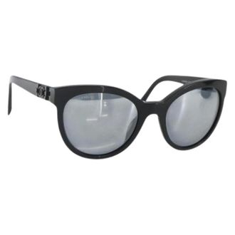Chanel Pre-owned Accessories, female, Black, Size: ONE SIZE Pre-owned Plastic Sunglasses